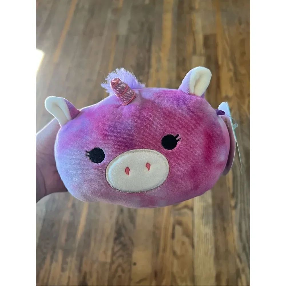 Squishmallows Stackable Lola Tie Dye Unicorn 4” Plush